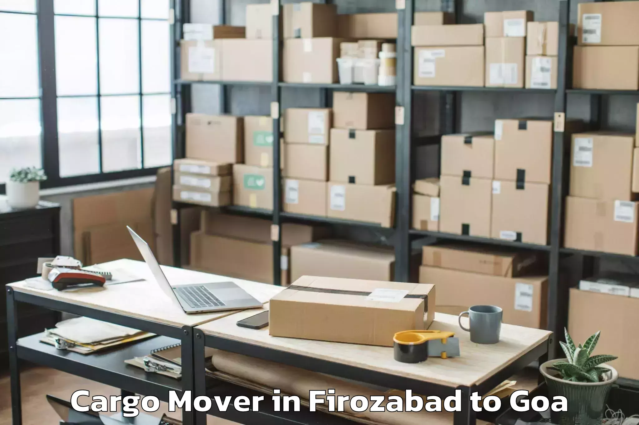 Professional Firozabad to Mall De Goa Cargo Mover